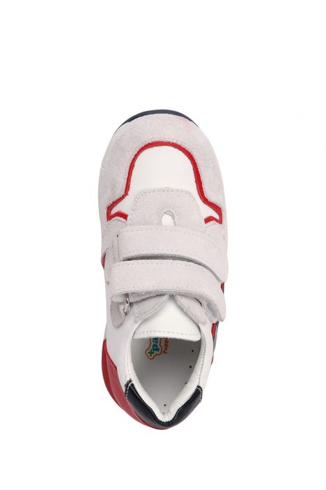 GV16 Kifidis Paplus Unisex Çocuk Spor Nubuk Ayakkabı 31-35 Beyaz - Lacivert