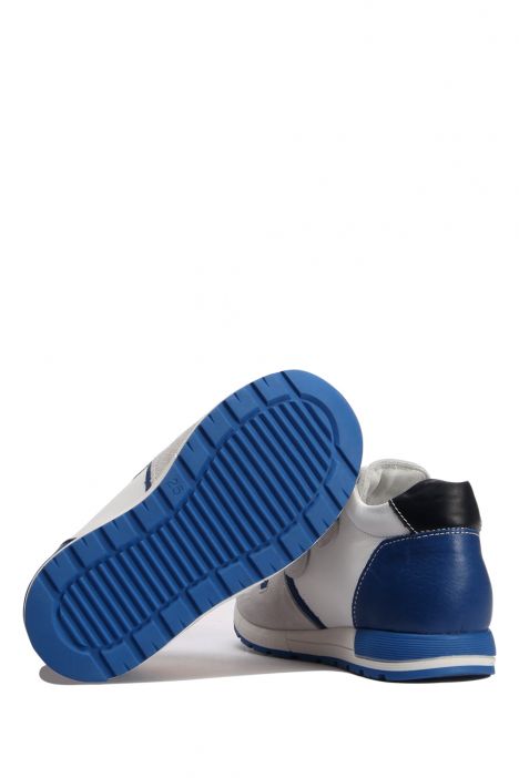 GV16 Kifidis Paplus Unisex Çocuk Spor Nubuk Ayakkabı 31-35 Beyaz - Sax