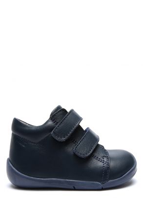 GV23005 Kifidis-Kids İlk Adım Unisex Çocuk Deri Ayakkabı 20-25 Lacivert Deri