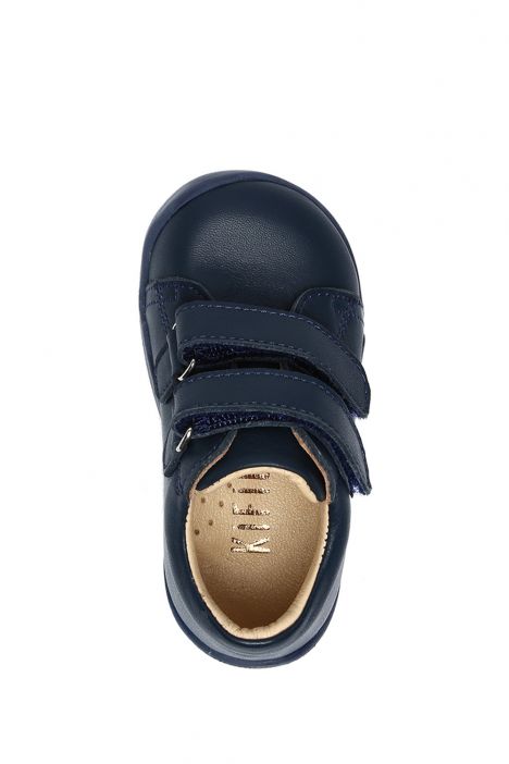 GV23005 Kifidis-Kids İlk Adım Unisex Çocuk Deri Ayakkabı 20-25 Lacivert Deri