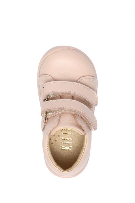 GV23005 Kifidis-Kids İlk Adım Unisex Çocuk Deri Ayakkabı 20-25 Pudra Deri