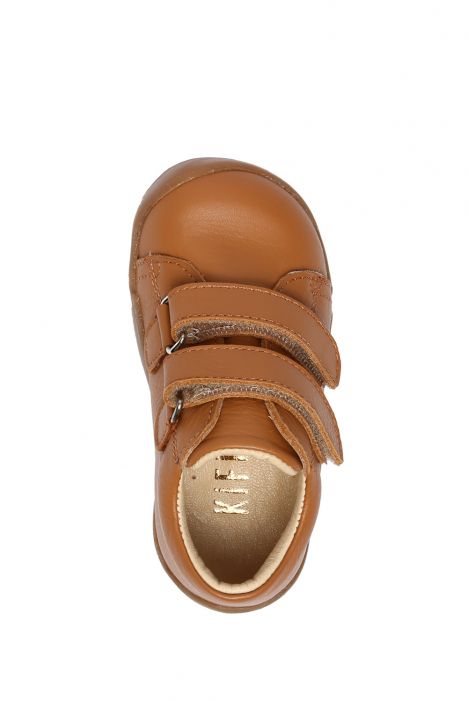 GV23005 Kifidis-Kids İlk Adım Unisex Çocuk Deri Ayakkabı 20-25 Konyak Deri