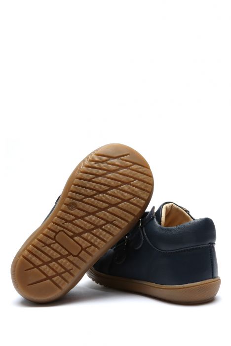 GV23013 Kifidis-Kids İlk Adım Unisex Çocuk Deri Ayakkabı 20-24 Lacivert Deri