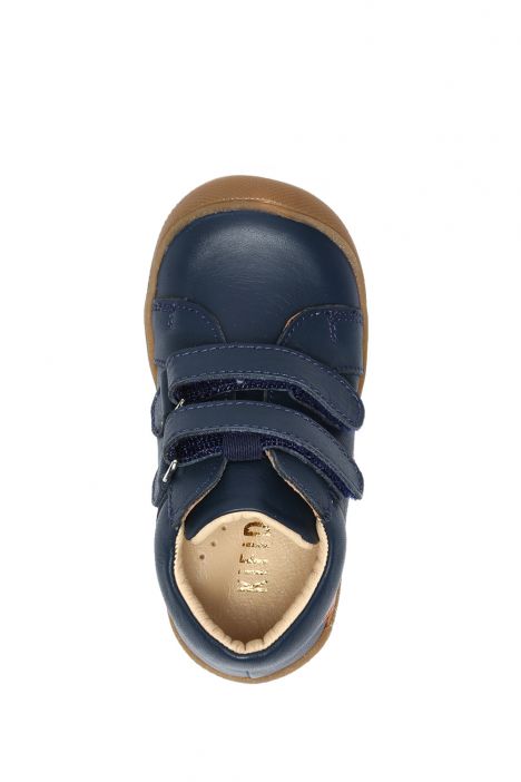 GV23013 Kifidis-Kids İlk Adım Unisex Çocuk Deri Ayakkabı 20-24 Lacivert Deri