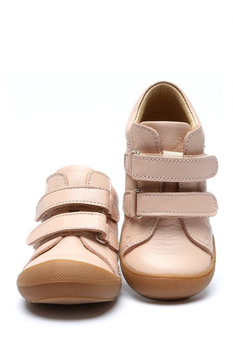 GV23013 Kifidis-Kids İlk Adım Unisex Çocuk Deri Ayakkabı 20-24 Pudra Deri