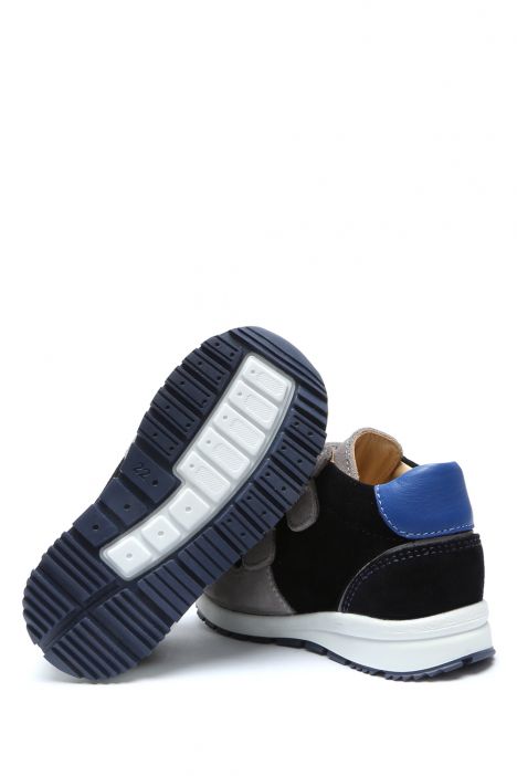 GV23038 Kifidis Paplus Unisex Çocuk Süet Deri Ayakkabı 22-30 Gri Süet