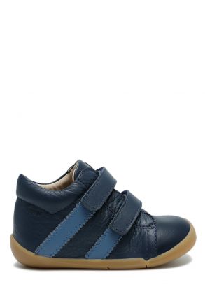 GV26005 Kifidis-Kids İlk Adım Unisex Çocuk Deri Ayakkabı 19-25 Lacivert Deri