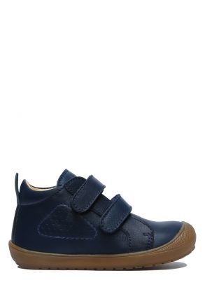 GW22012 Kifidis Paplus Unisex Çocuk Cırtlı İlk Adım Ayakkabısı 20-23 Lacivert Deri