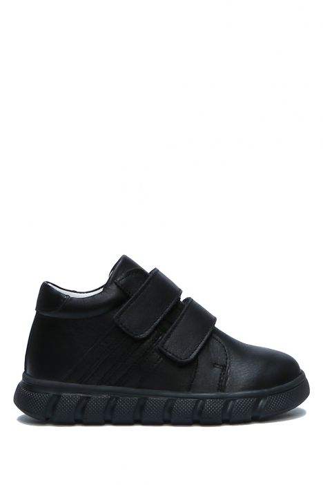 GW22028 Kifidis-Kids Unisex Çocuk Deri Ayakkabı 25-30 Siyah Deri