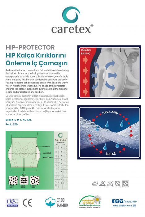 HIP Kalça Kırıklarını Önleme İç Çamaşırı STD
