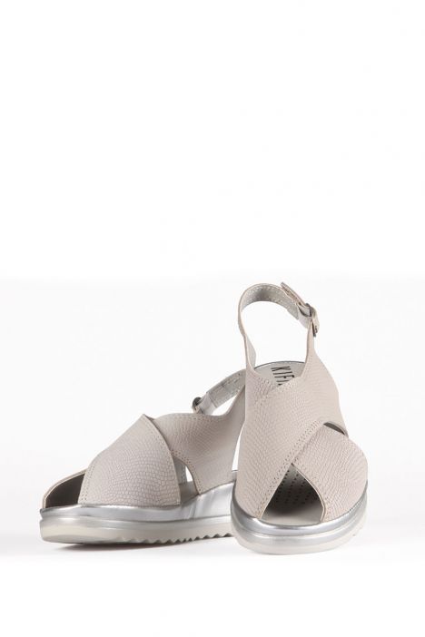 Hanna 08 Ac-Kifidis Kadın Sandalet 35-41 Krem / Cream