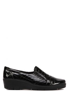 Hellica 02 Ac-Kifidis Anatomik Kadın Ayakkabı 35-41 Siyah - Black Croco 918