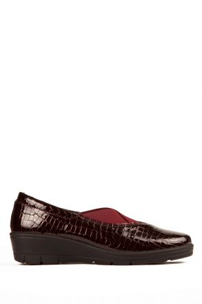 Hellica 08 Ac-Kifidis Kadın Ayakkabı 35-41 BORDO LIZARD