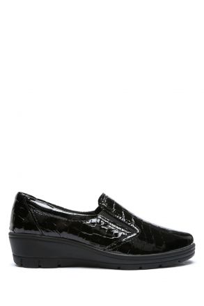 Hellica 02 Ac-Kifidis Memory Kadın Ayakkabı 35-41 Siyah Kroko/Black Croco 918