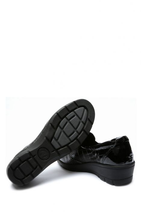 Hellica 02 Ac-Kifidis Memory Kadın Ayakkabı 35-41 Siyah Kroko/Black Croco 918