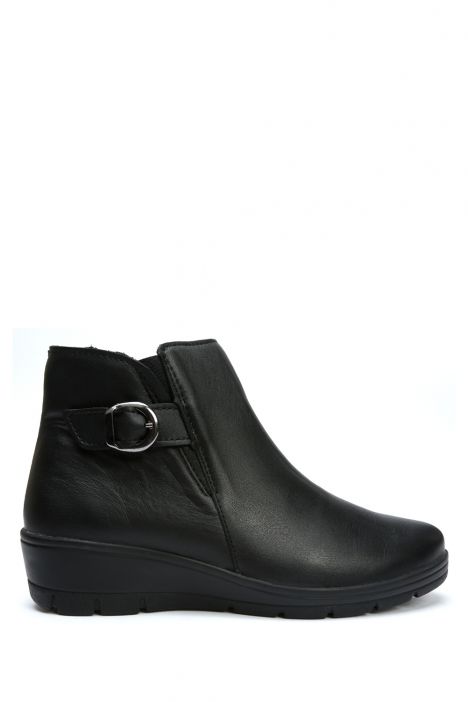 Hellica 05 Ac-Kifidis Anatomik Kadın Deri Bot 36-41 Siyah/Black 2738