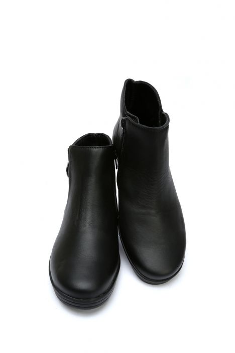 Hellica 05 Ac-Kifidis Anatomik Kadın Deri Bot 36-41 Siyah/Black 2738