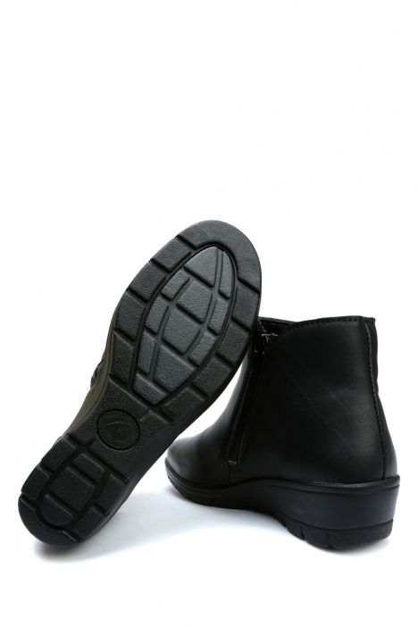 Hellica 05 Ac-Kifidis Anatomik Kadın Deri Bot 36-41 Siyah/Black 2738