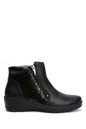 Hellica 58 Ac-Kifidis Anatomik Kadın Deri Bot 36-41 Siyah/Black 2738/1558/1215