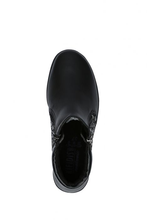 Hellica 58 Ac-Kifidis Anatomik Kadın Deri Bot 36-41 Siyah/Black 2738/1558/1215