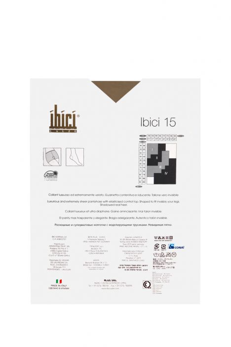 İbici 15 Den. Görünmez Külotlu Çorap 21-TEN