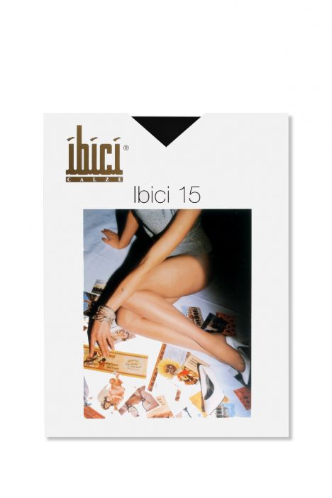 İbici 15 Den. Görünmez Külotlu Çorap Siyah / Nero