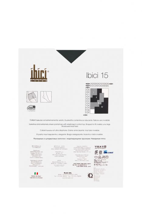 İbici 15 Den. Görünmez Külotlu Çorap GRIGIO BLU
