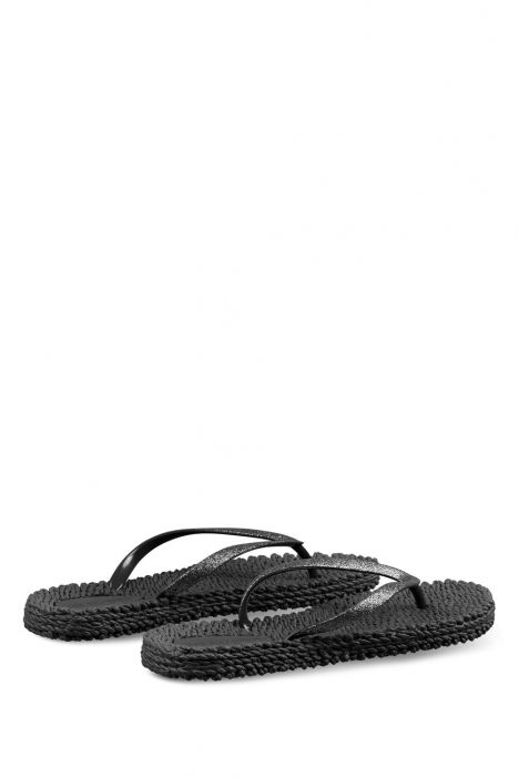 Ilse Jacobsen Cheerful01 Simli Parmak Arası Terlik 36-41 Siyah/Black