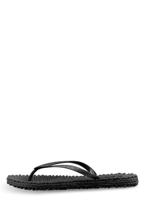 Ilse Jacobsen Cheerful01 Simli Parmak Arası Terlik 36-41 Siyah/Black