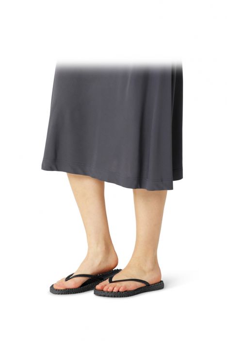 Ilse Jacobsen Cheerful01 Simli Parmak Arası Terlik 36-41 Siyah/Black