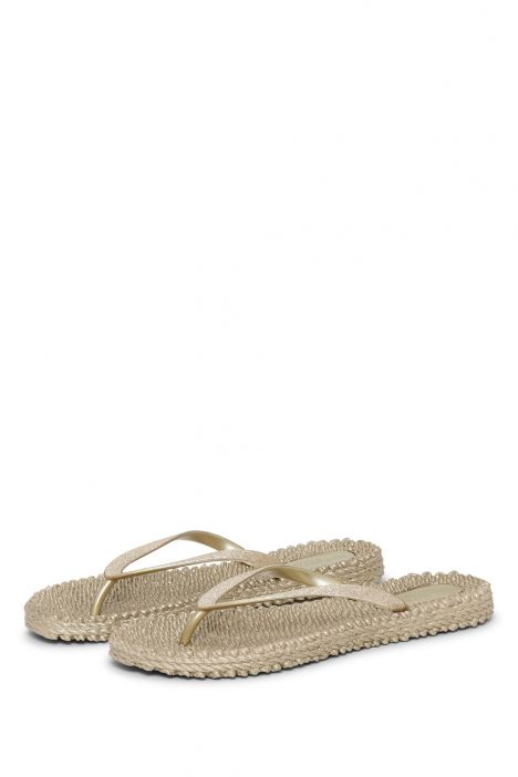 Ilse Jacobsen Cheerful01 Simli Parmak Arası Terlik 36-41 Platin