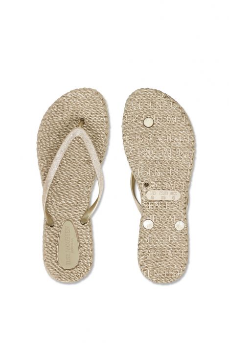 Ilse Jacobsen Cheerful01 Simli Parmak Arası Terlik 36-41 Platin