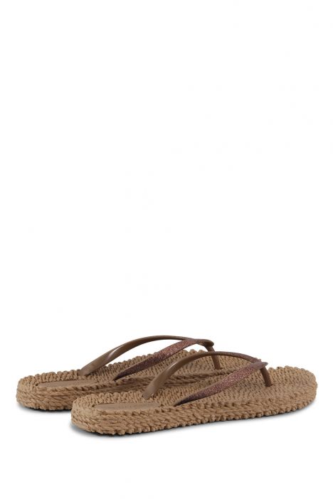 Ilse Jacobsen Cheerful01 Simli Parmak Arası Terlik 36-41 Kahverengi/Mocca