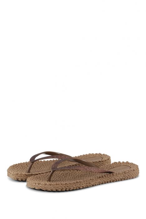 Ilse Jacobsen Cheerful01 Simli Parmak Arası Terlik 36-41 Kahverengi/Mocca