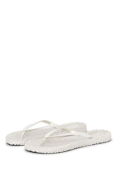 Ilse Jacobsen Cheerful01 Simli Parmak Arası Terlik 36-41 Krem/Creme