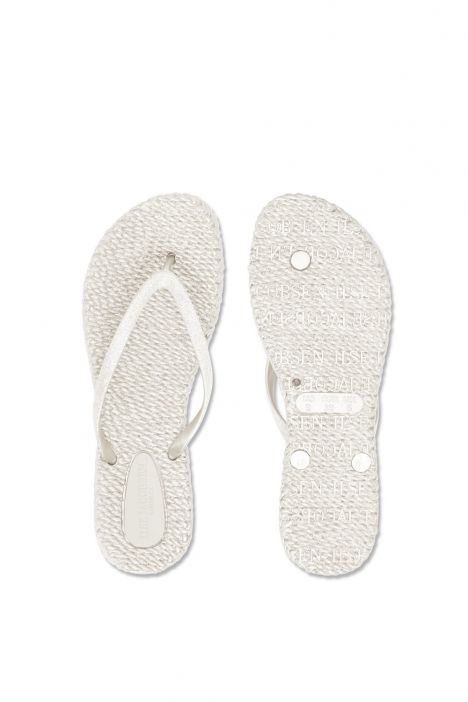 Ilse Jacobsen Cheerful01 Simli Parmak Arası Terlik 36-41 Krem/Creme