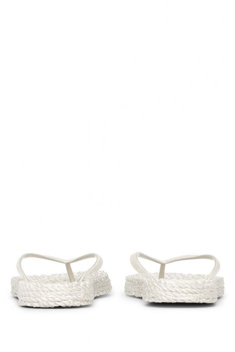 Ilse Jacobsen Cheerful01 Simli Parmak Arası Terlik 36-41 Krem/Creme