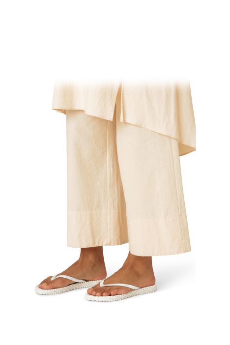 Ilse Jacobsen Cheerful01 Simli Parmak Arası Terlik 36-41 Krem/Creme