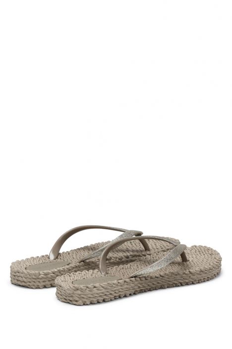 Ilse Jacobsen Cheerful01 Simli Parmak Arası Terlik 36-41 Bej/Atmosphere