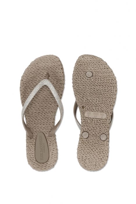 Ilse Jacobsen Cheerful01 Simli Parmak Arası Terlik 36-41 Bej/Atmosphere