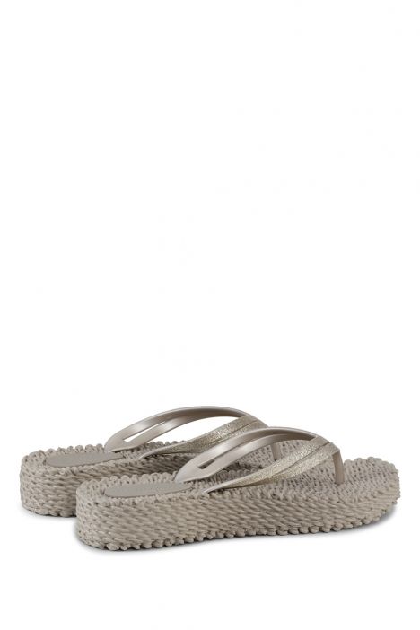 Ilse Jacobsen Cheerful13 Platformlu Parmak Arası Terlik 36-41 Bej/Atmosphere