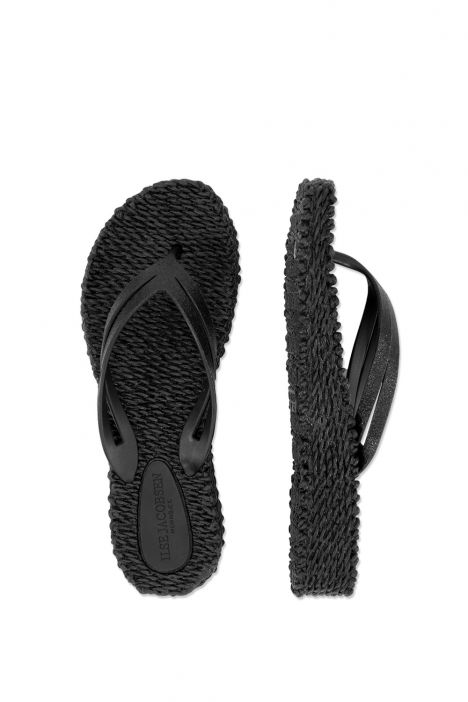 Ilse Jacobsen Cheerful13 Platformlu Parmak Arası Terlik 36-41 Siyah/Black