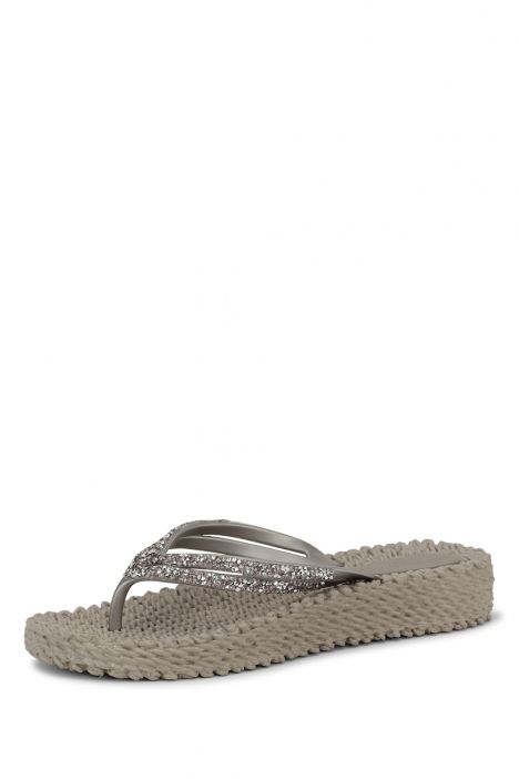 Ilse Jacobsen Cheerful15 Taşlı ve Platformlu Parmak Arası Terlik 36-41 Bej/Atmosphere