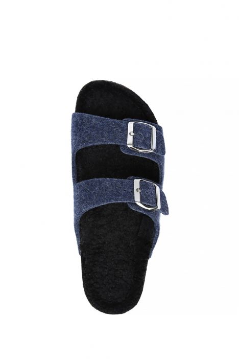 K10260KK Kifidis Soft Step Kadın Keçe Mantar Terlik 36-41 Lacivert/52 Navy