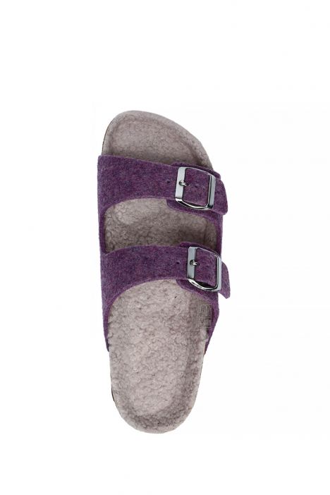 K10260KK Kifidis Soft Step Kadın Keçe Mantar Terlik 36-41 Mor/82 Purple