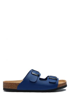 K10260SK Kifidis Soft Step Kadın Çift Bantlı  Mantar Terlik 36-41 Cobalt - 030