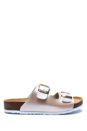 K10260SK Kifidis Soft Step Kadın Çift Bantlı  Mantar Terlik 36-41 Dore - 551
