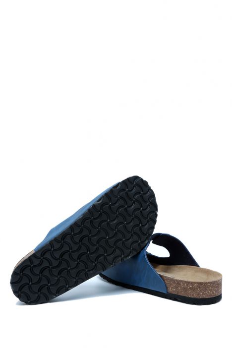 K10260SK Kifidis Soft Step Kadın Çift Bantlı  Mantar Terlik 36-41 Lacivert - 028