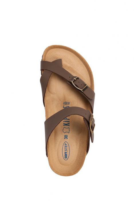 K10261SK Kifidis Soft Step Kadın Mantar Terlik 36-41 Koyu Vizon - 010