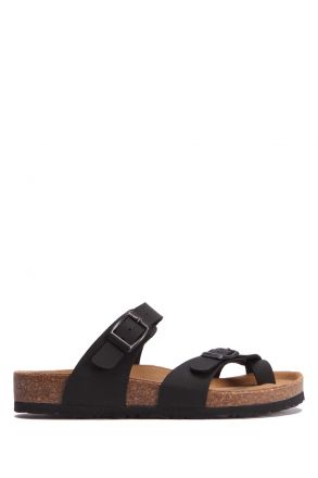 K10261SK Kifidis Soft Step Kadın Mantar Terlik 36-41 Mat Siyah - 006